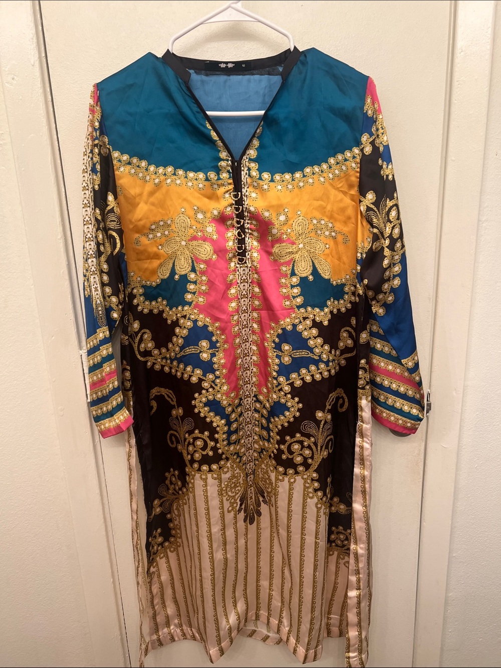 Khaadi Women's Multicolor Printed Long Shirt